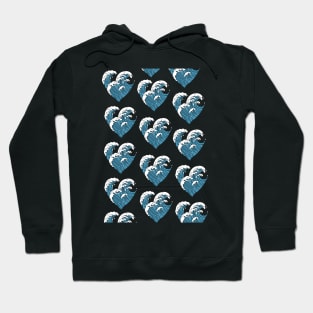 Wave heart Hoodie